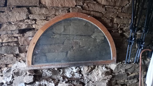 Holz rundbogenfenster altes - rundbogenfenster, (altes